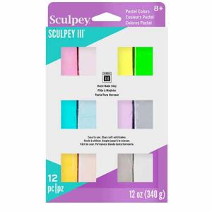 Sculpey III Oven-Bake Clay Multipack - (12 Count) Pearls & Pastels